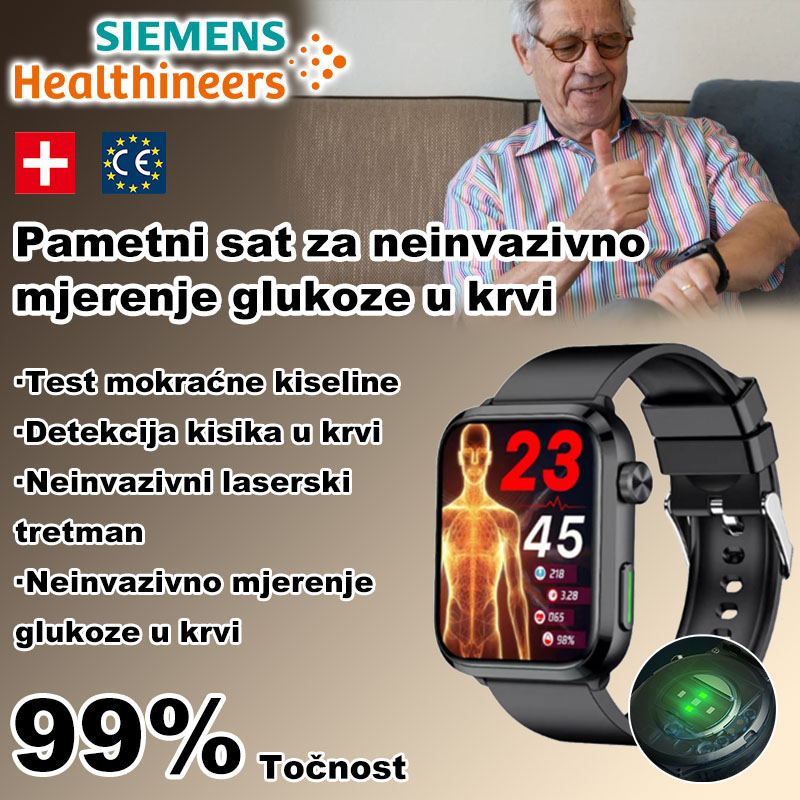 Siemens Laser Therapy Watch prati otkucaje srca/krvni tlak/šećer u krvi