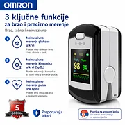OMRON 10 u 1 neinvazivni merač glukoze u krvi – brzo merenje bez uboda, za kućnu upotrebu