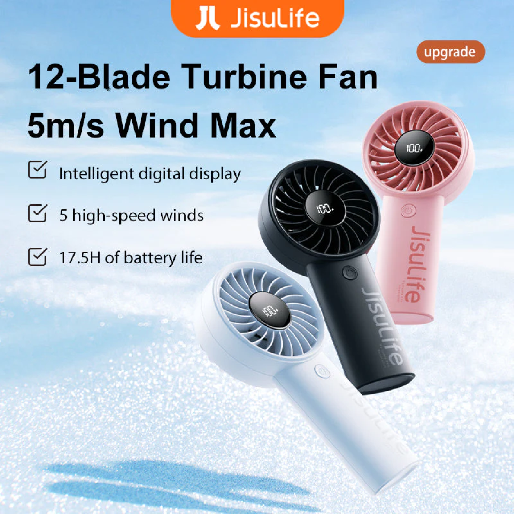 JISULIFE Handheld Fan Life4 3600mAh 手持風扇 澳門保養