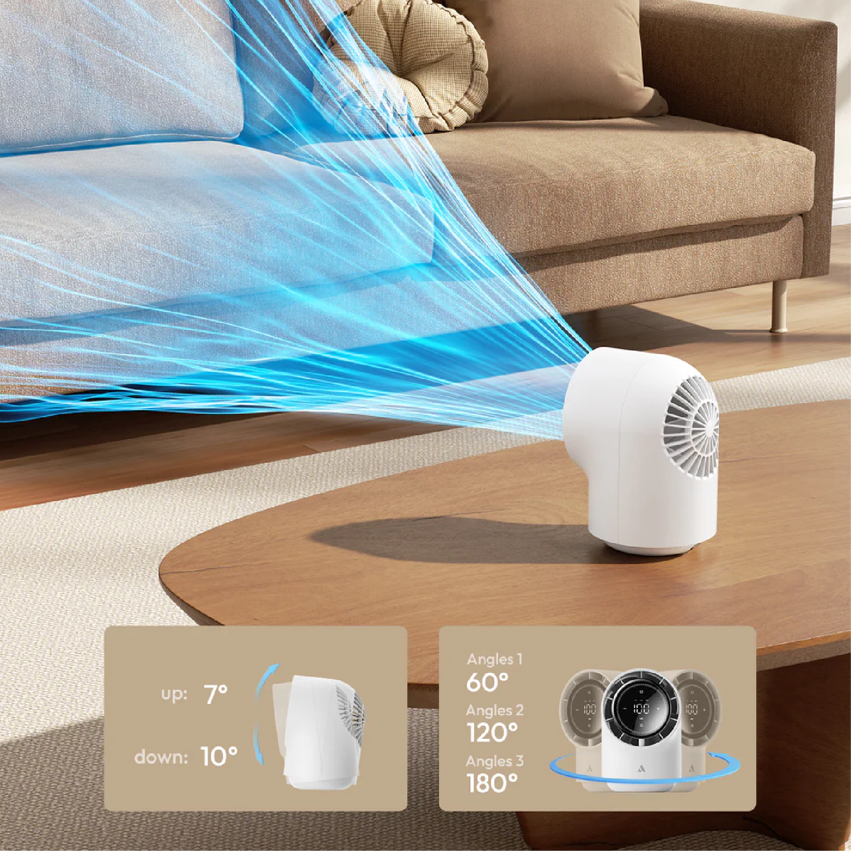 Aecooly艾酷力 桌面高速無葉風扇 TB01