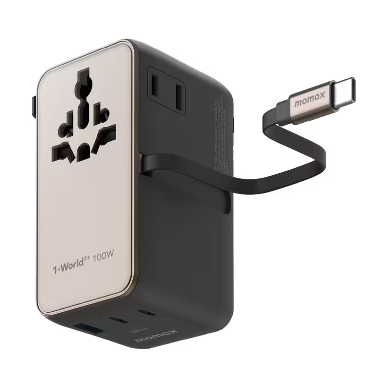 Momax 1 World2 Plus 100W 雙AC 內建快充線插座 澳門保養