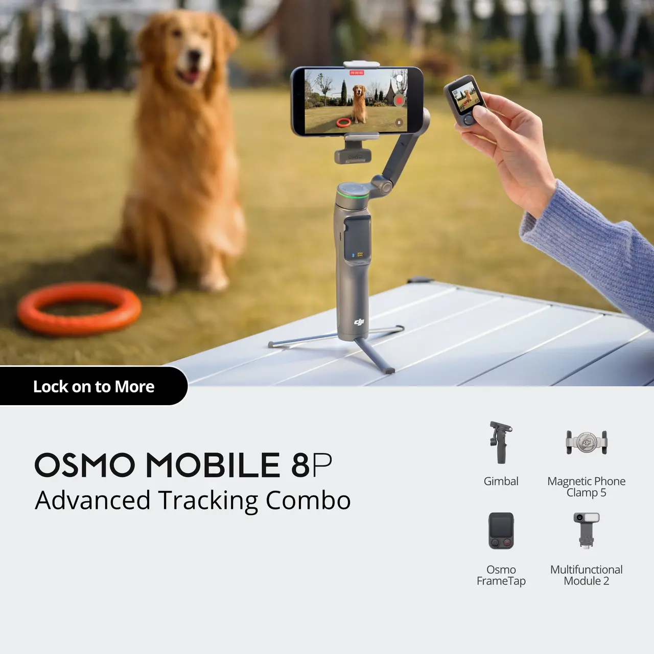 DJI 大疆 Osmo Mobile 8P Advanced Tracking Combo 分體式取景遙控ActiveTrack8.0三軸手機穩定器 澳門保養