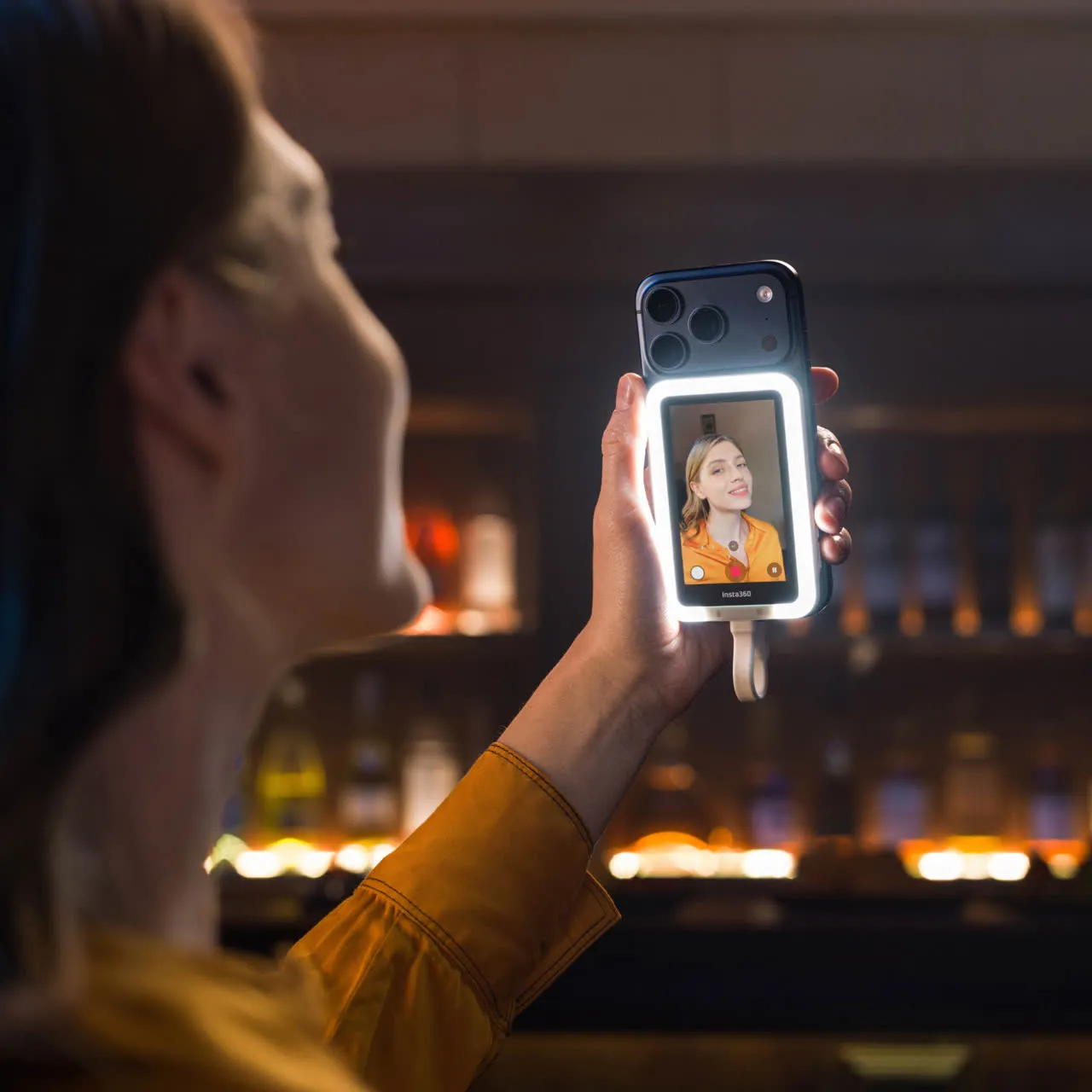 Insta360 Snap 手機自拍屏 補光版 磁吸翻轉鏡面 多級智能補光 影片創作神器 手機配件 澳門保養