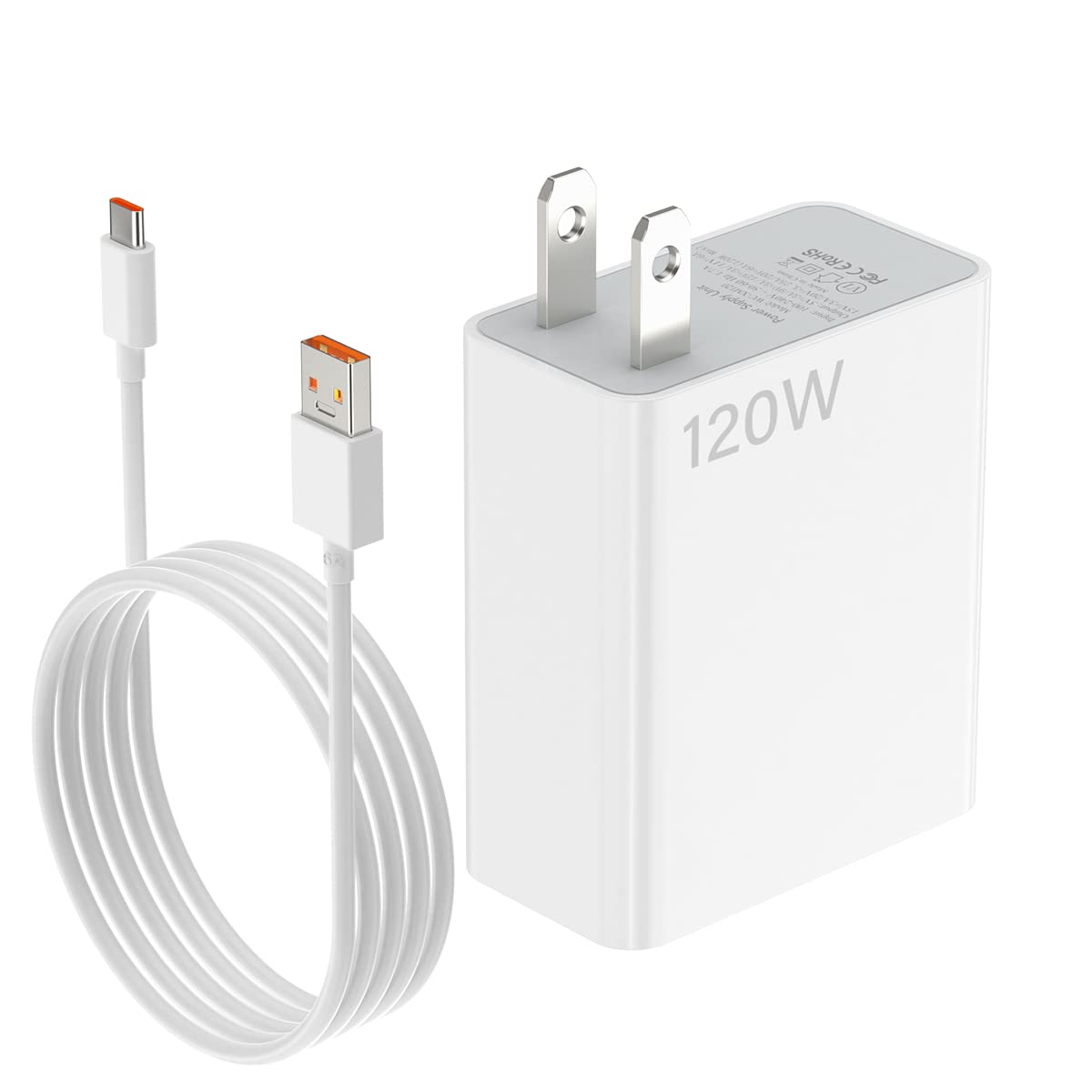 Xiaomi 小米 120W 充電套裝 MDY-14-EE 快速充電器 6A Type-C 數據線 十重安全防護 兼容平板筆電 澳門保養