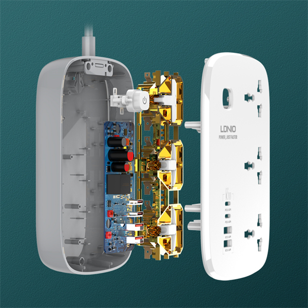 LDNIO 力德諾 SC3416 多功能拖板 3位插座 4口USB快充 65W GaN氮化鎵 手機平板通用 智能分流 澳門保養