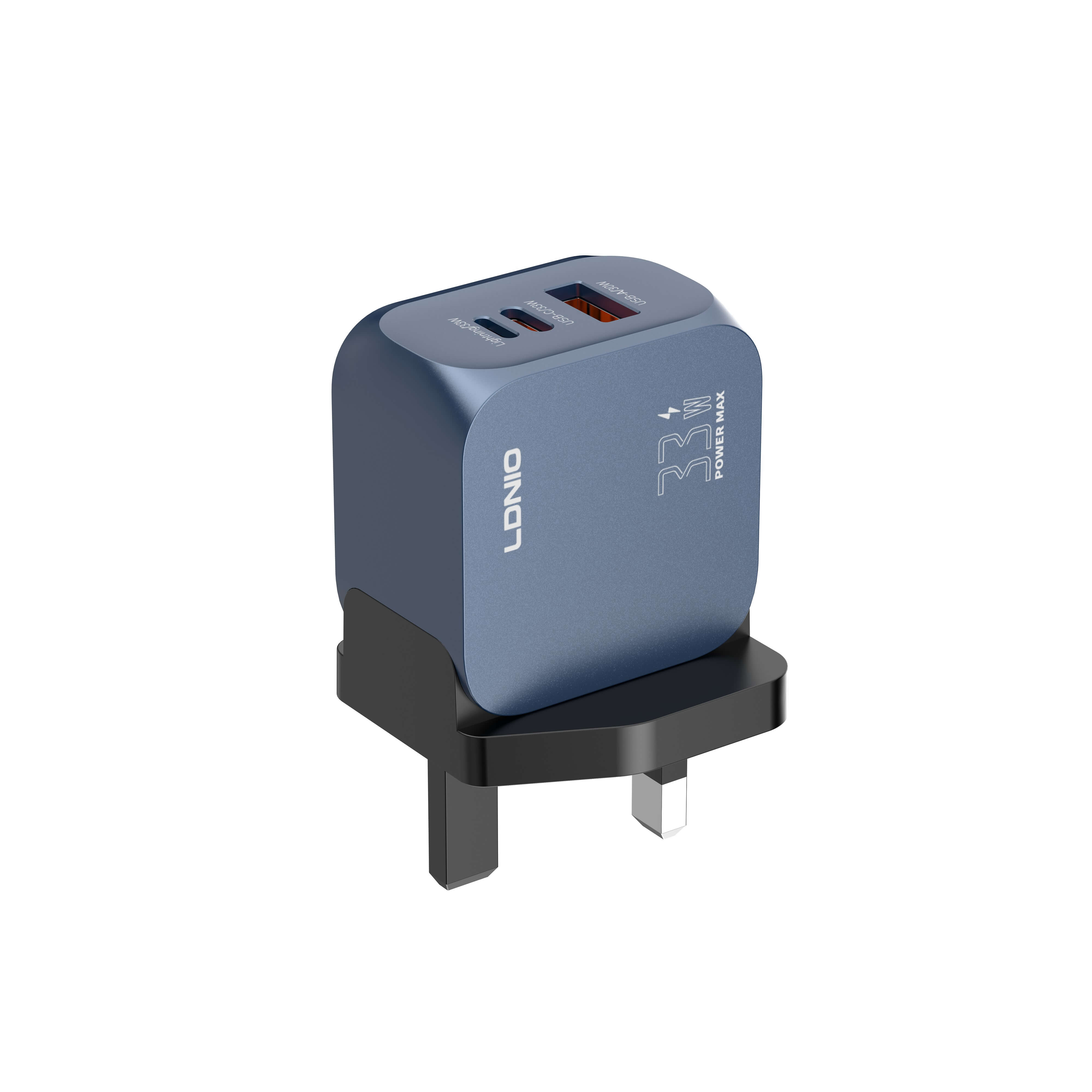 LDNIO 力德諾 Q5 33W PD 超級快充充電器 USB-C A雙口輸出 氮化鎵GaN 手機平板通用 智能分流 澳門保養