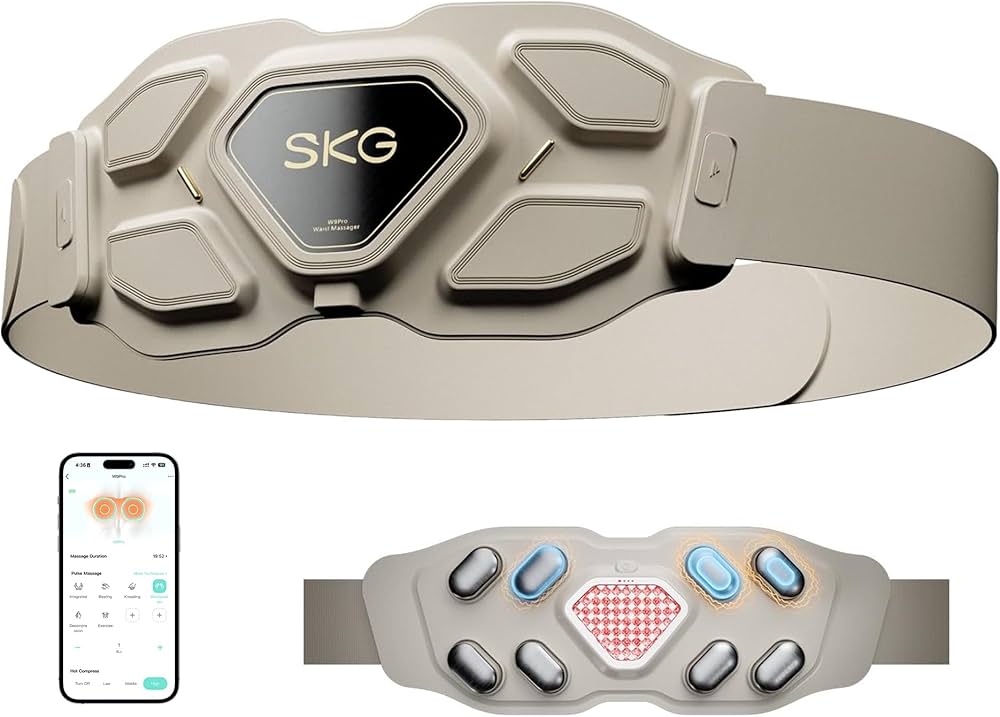 SKG智能背部按摩儀TS700 仿真物理揉捏 4D深層理療 恆溫熱敷 辦公居家兩用 澳門保養