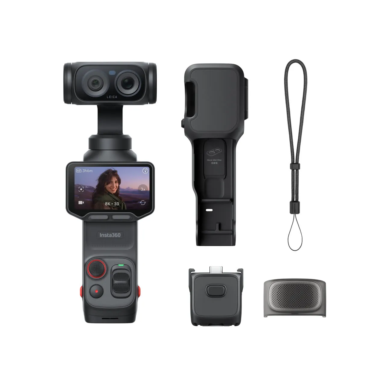 Insta360 影石 Luna Standard Bundle 1吋大底徠卡雙鏡頭分離式螢幕雲台相機 澳門保養