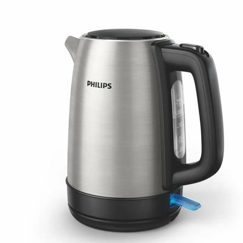 PHILIPS飛利浦電熱水壺HD9350/92 不鏽鋼機身 1.7L大容量 平底發熱元件 秒速加熱 澳門保養