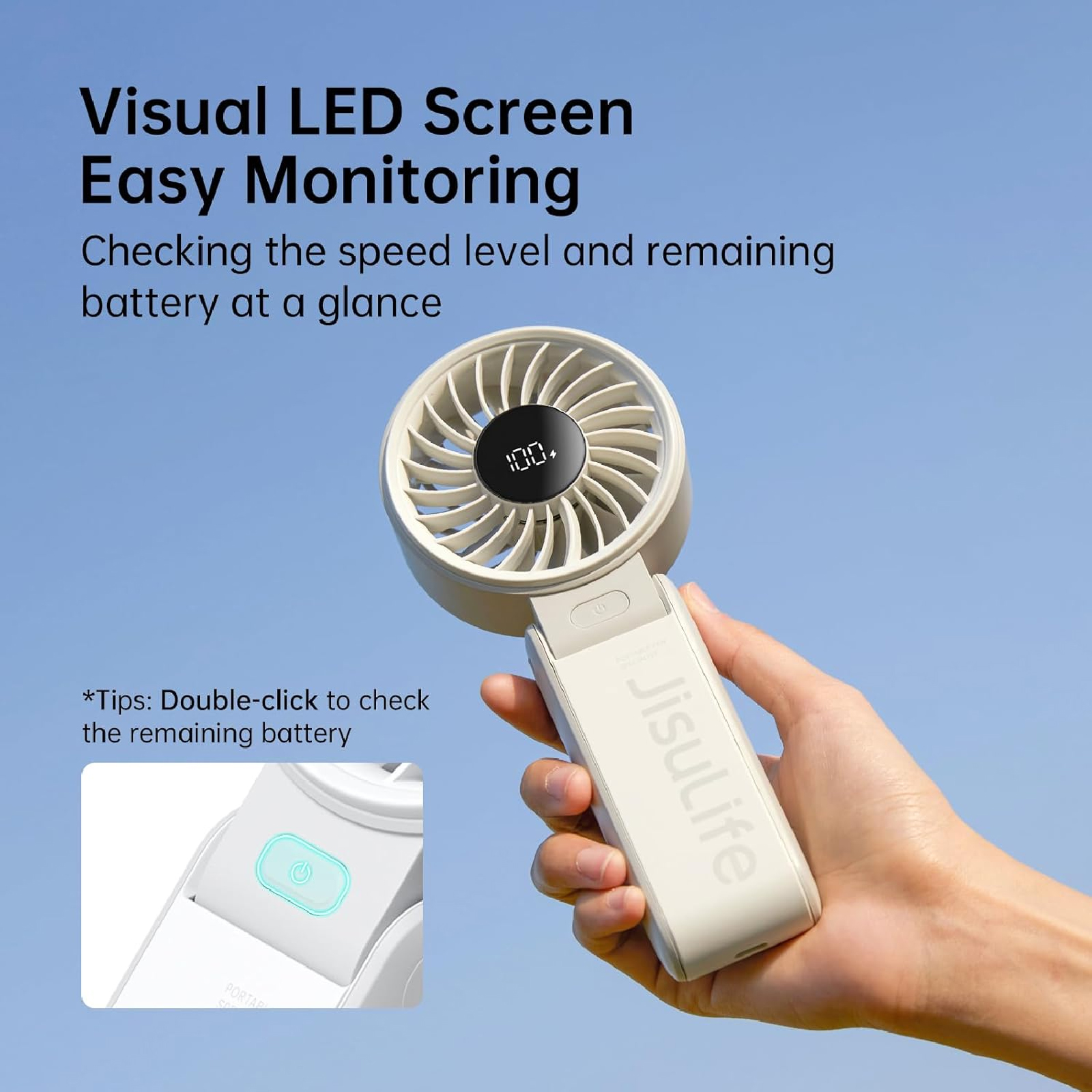 JISULIFE Handheld Fan Life7 5000mAh 手持風扇 澳門保養
