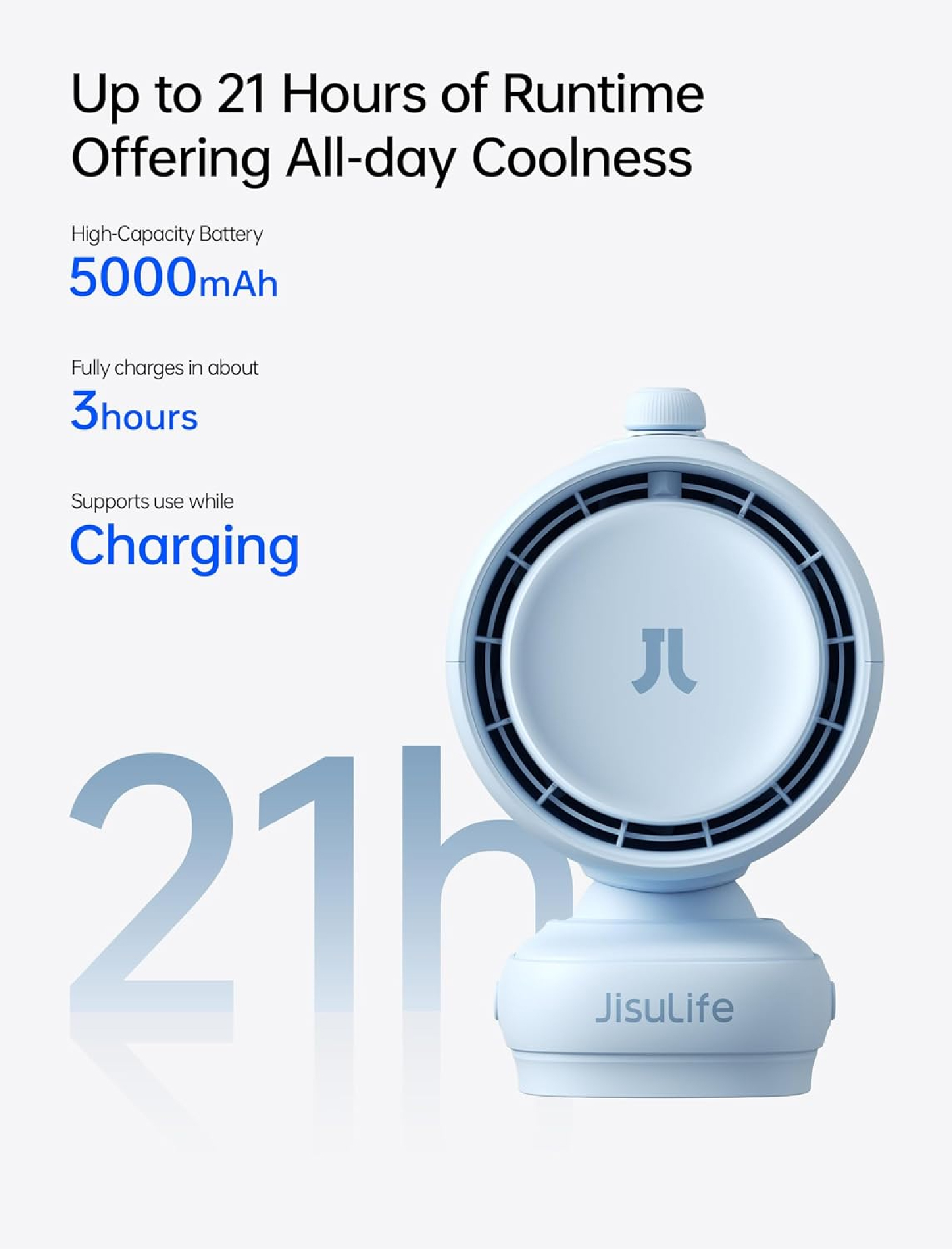 JISULIFE 幾素 Stroller Fan 3 (Octopus) 5000mAh 八爪魚支架100檔風速小夜燈嬰兒車風扇 澳門保養