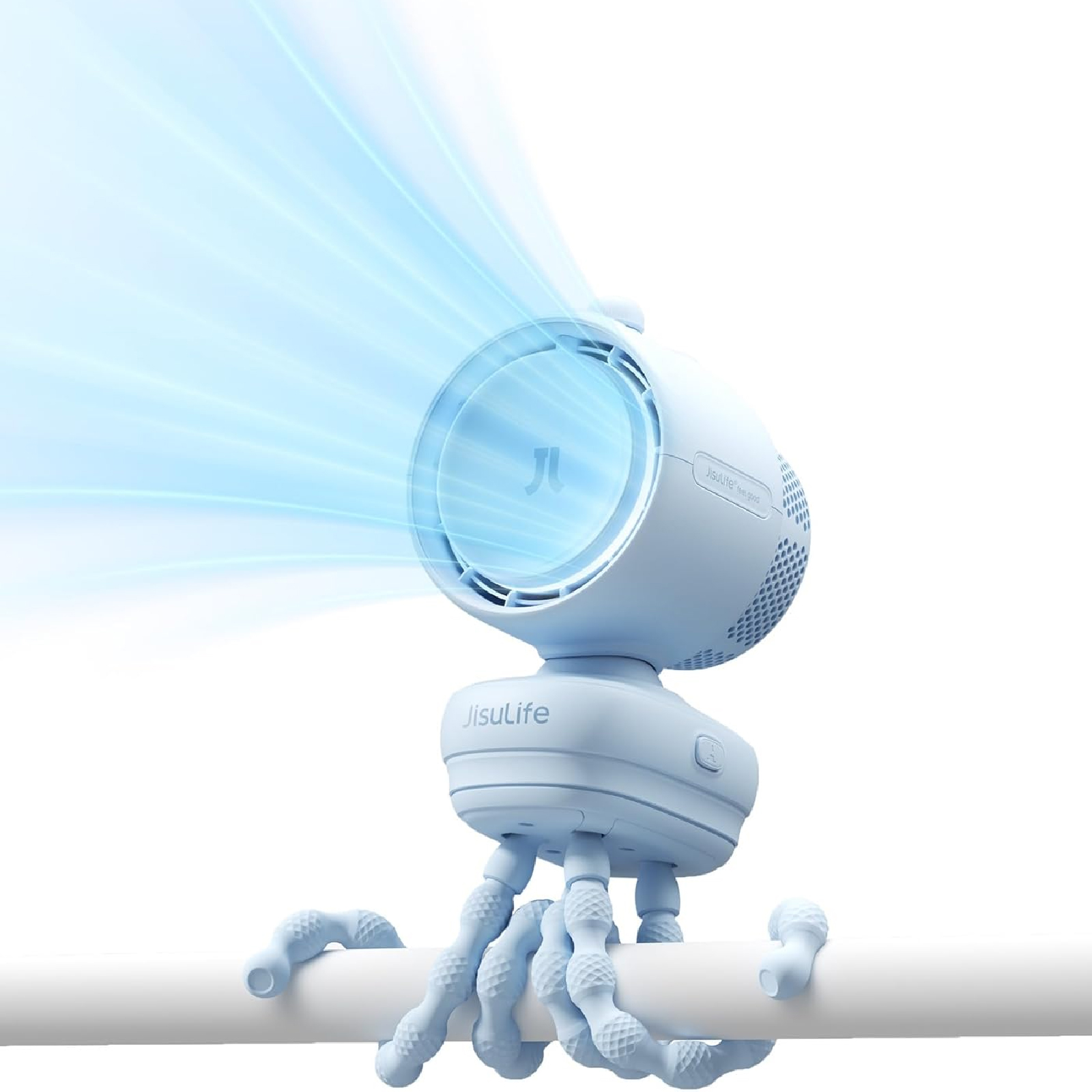 JISULIFE 幾素 Stroller Fan 3 (Octopus) 5000mAh 八爪魚支架100檔風速小夜燈嬰兒車風扇 澳門保養