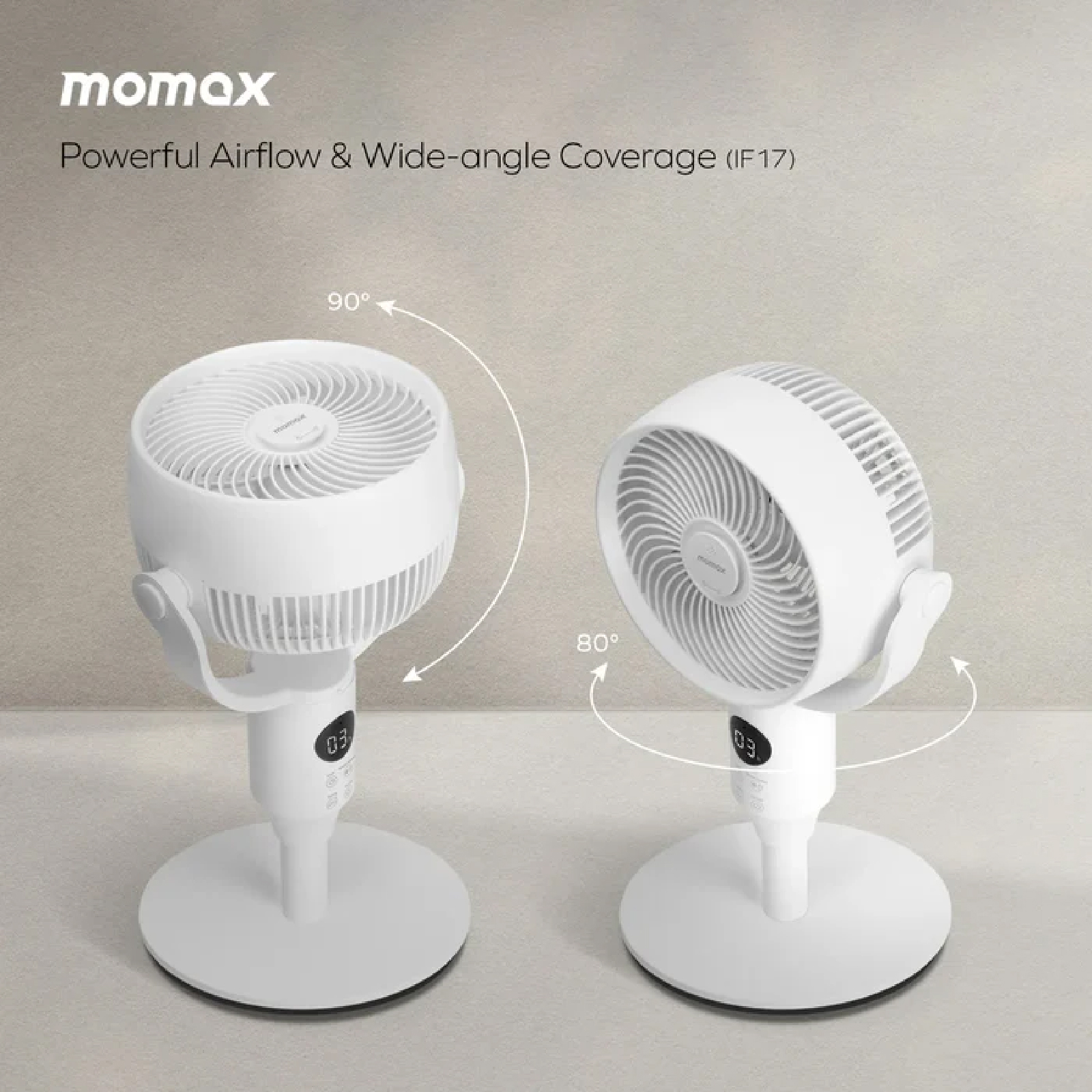 MOMAX Airoma Tower 3D 智能空氣淨化二合一風扇 3D全方位送風 HEPA過濾 香薰擴散 無葉安全設計 澳門保養