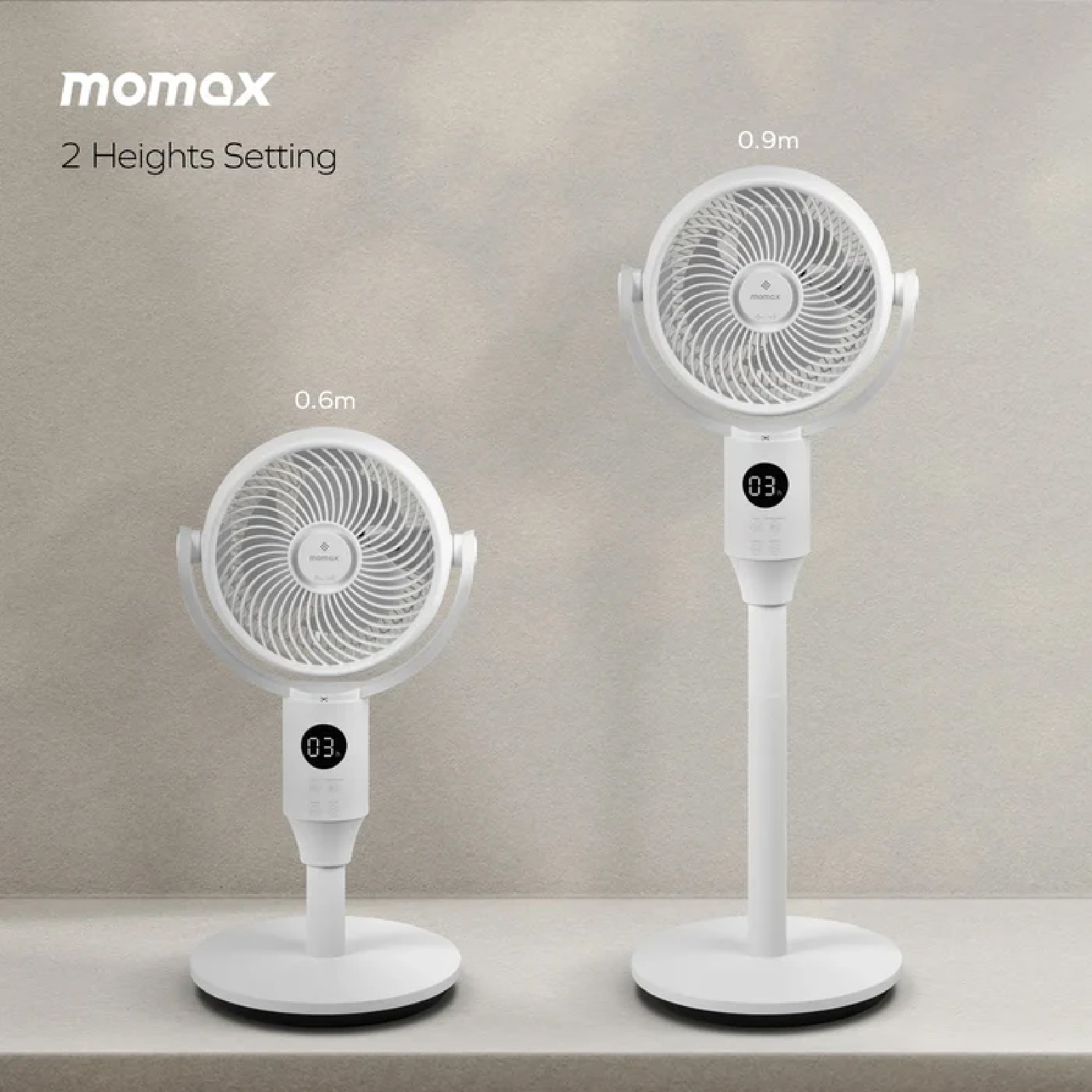 MOMAX Airoma Tower 3D 智能空氣淨化二合一風扇 3D全方位送風 HEPA過濾 香薰擴散 無葉安全設計 澳門保養