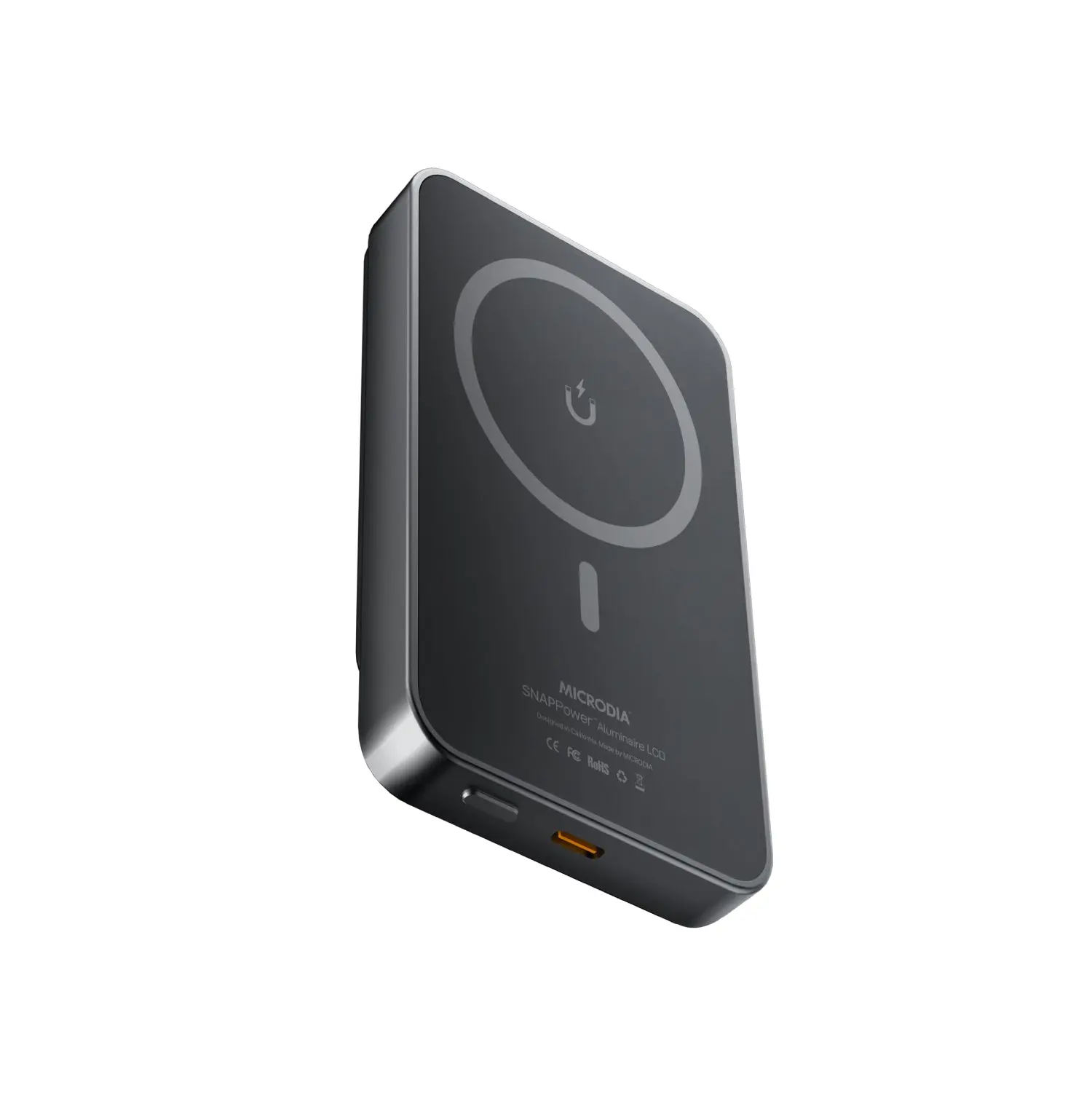 MICRODIA PowerPack MagView Aluminaire 35W 10000mAh 磁吸流動電源 手機充電寶 迷你尿袋 35W極速快充 深灰色 澳門保養