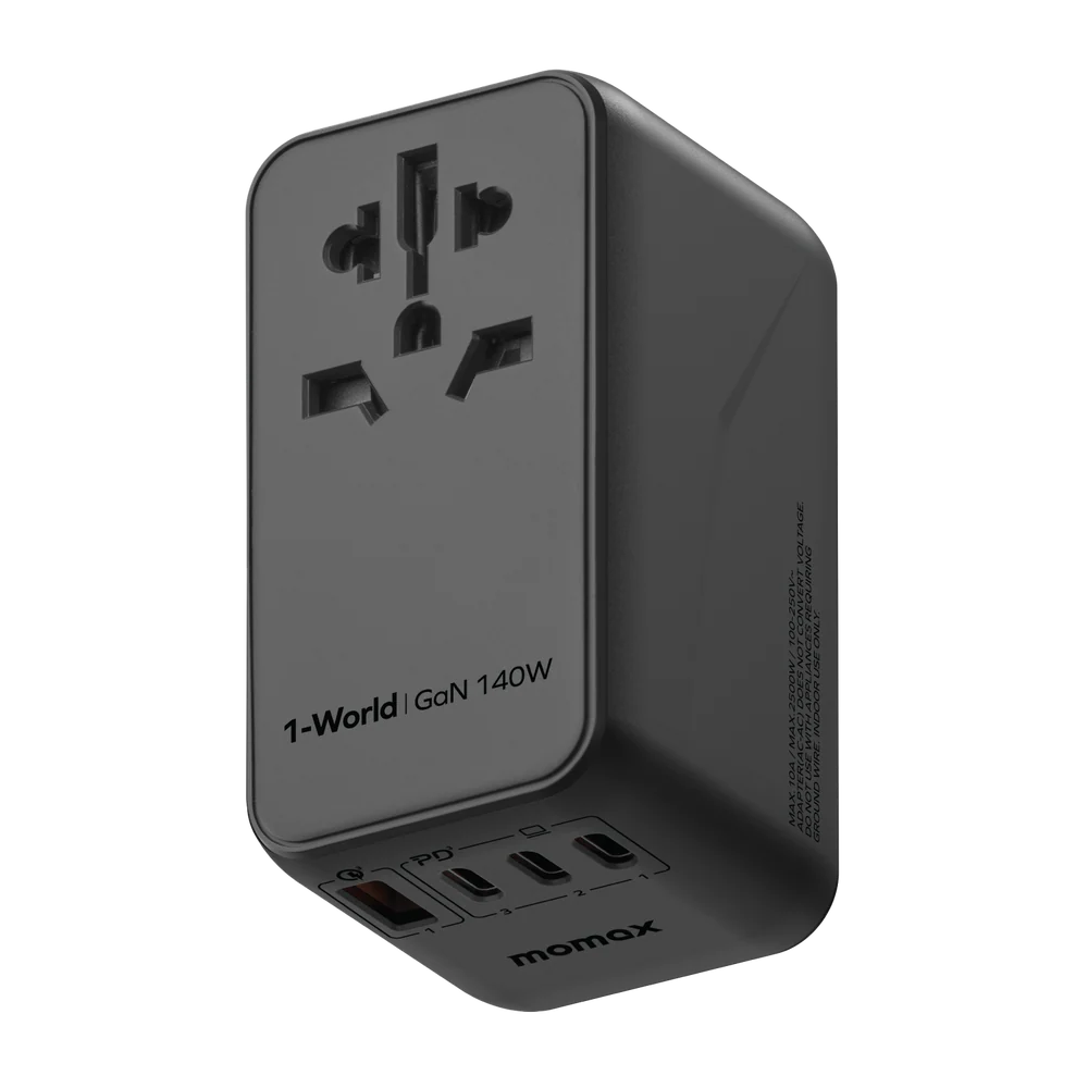 Momax 1 World 140W 旅行插座 4口輸出 附線 澳門保養