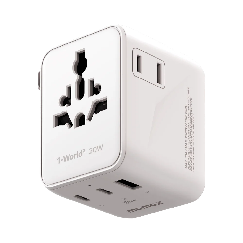 Momax 1 World2 20W 雙AC 3插口旅行插座 澳門保養