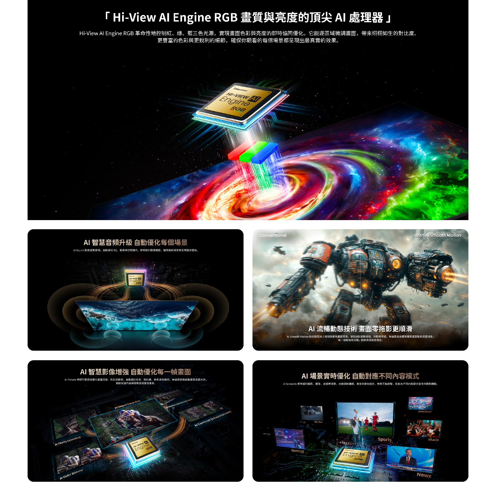 Hisense 海信 UR9S 85吋 Mini-LED 4K 巨幕電視 180Hz高刷 100000+分區 頂級豪宅影院首選 澳門保養