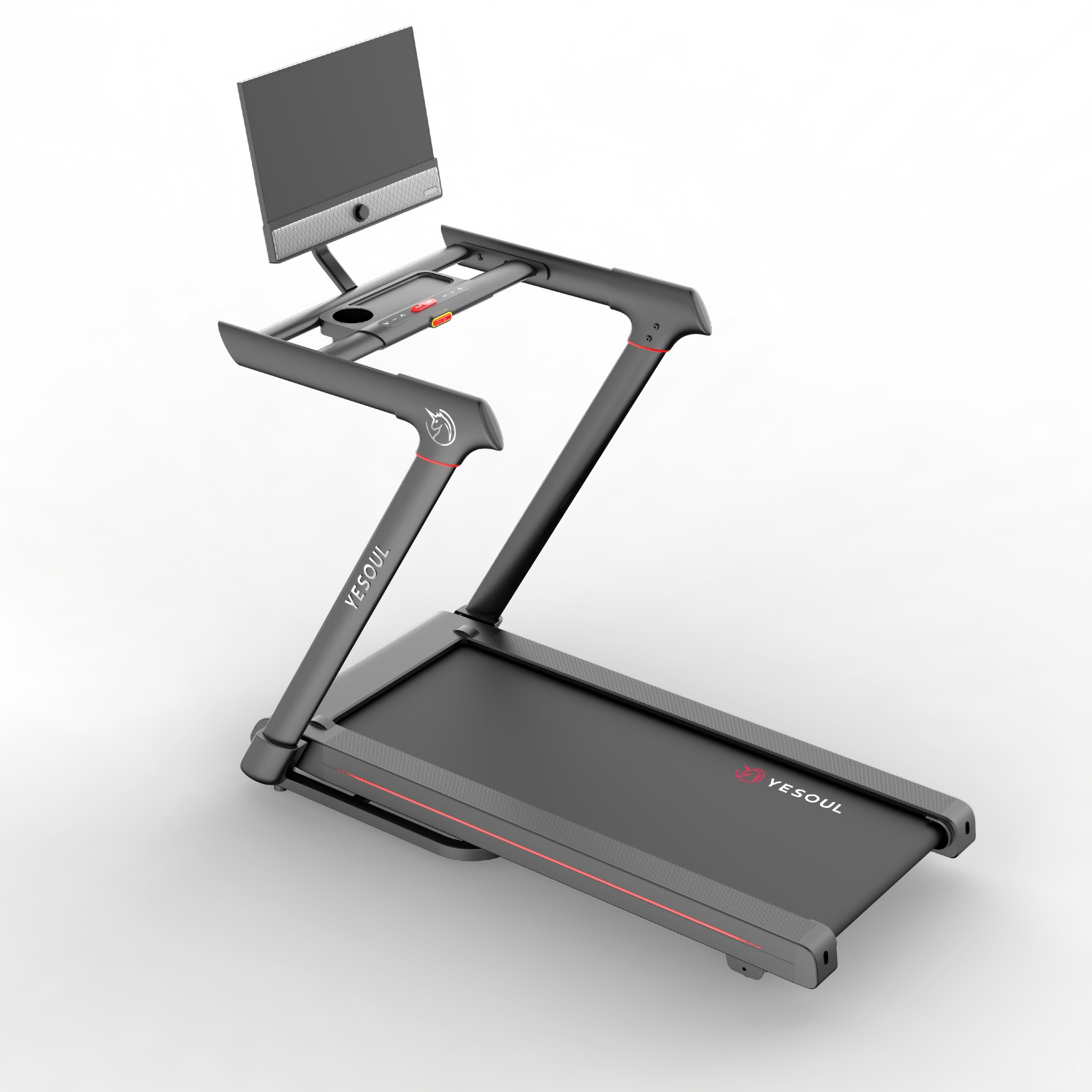 YESOYOUL 野小獸智能跑步機 T3 Plus 21吋超大屏幕 電動坡度調節 靜音摺疊 居家健身神器 澳門保養