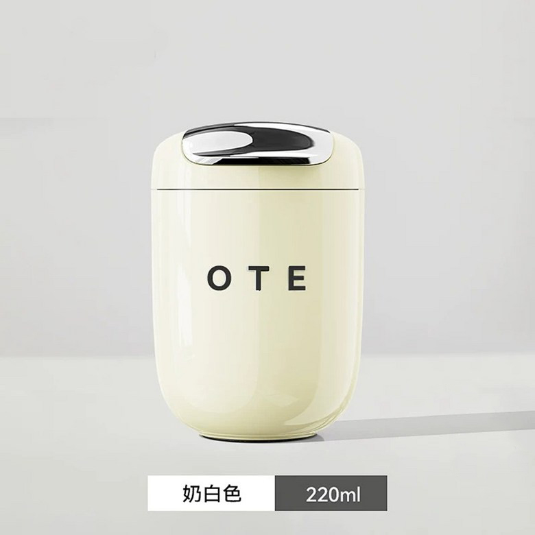 【尾貨開倉】OTE 意式復古機械保溫壺 mini款 600ml 316不鏽鋼 機械按壓設計 長效保溫 澳門保養