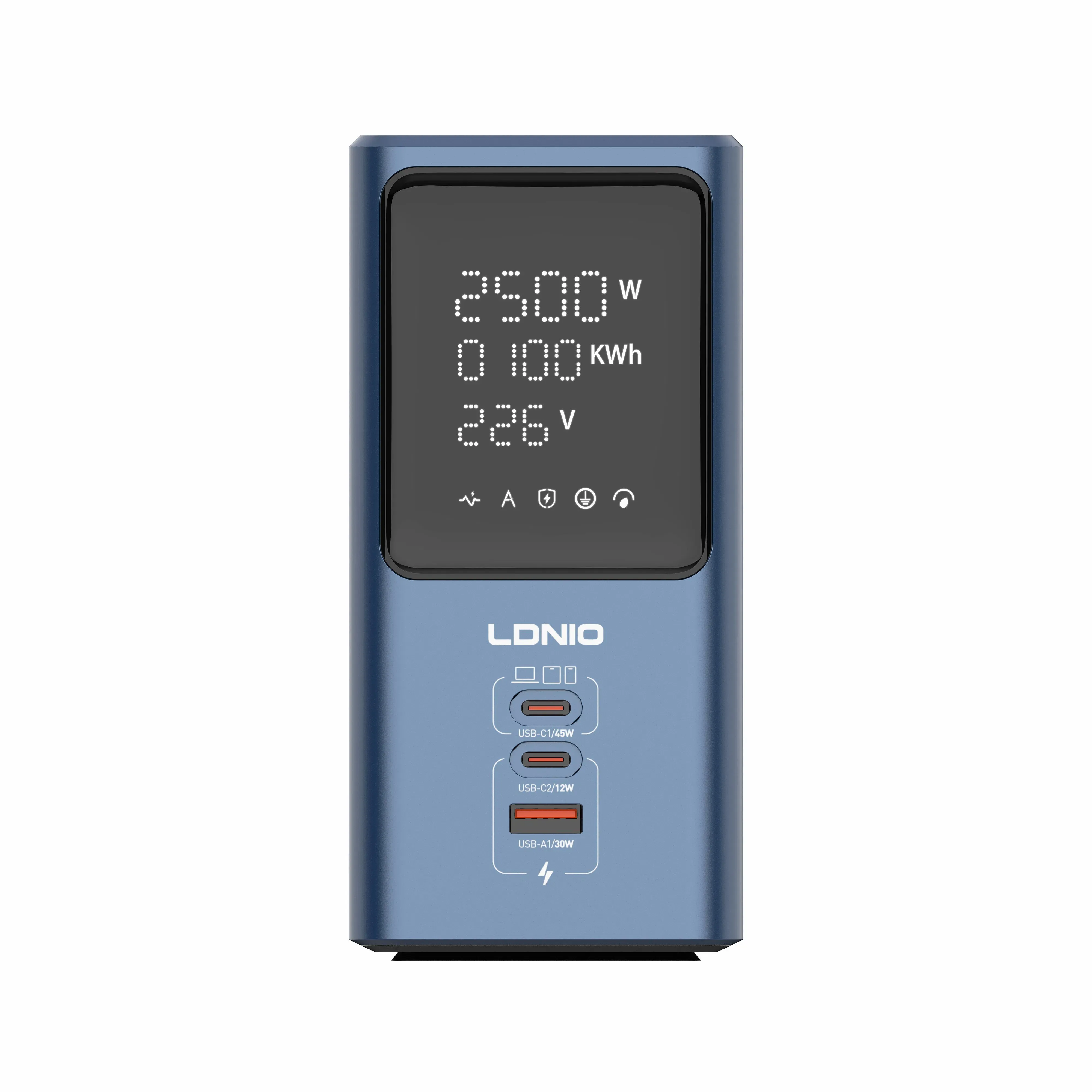 LDNIO 力德諾 SC2 7合1 塔式桌面充電站 GaN 氮化鎵 45W快充 智能排插 手機筆電通用 澳門保養
