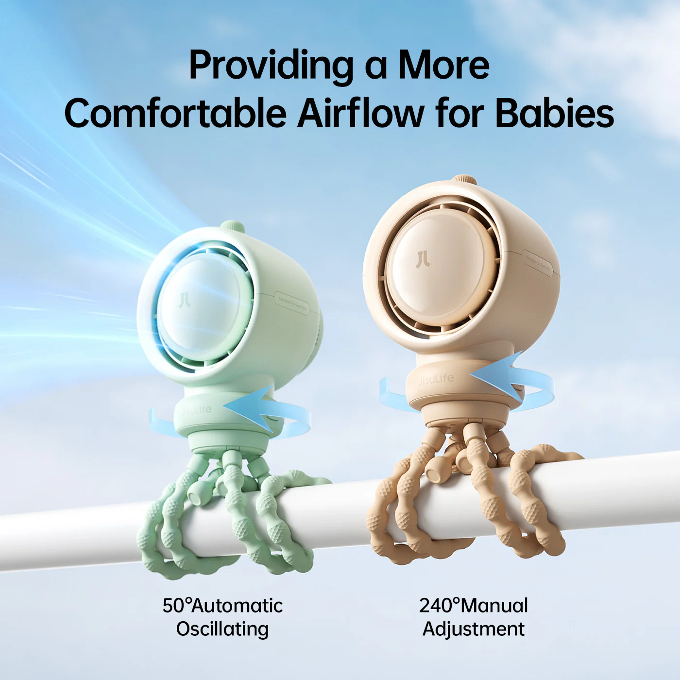 JISULIFE Stroller Fan Life2S 5000mAh 嬰兒車風扇 澳門保養