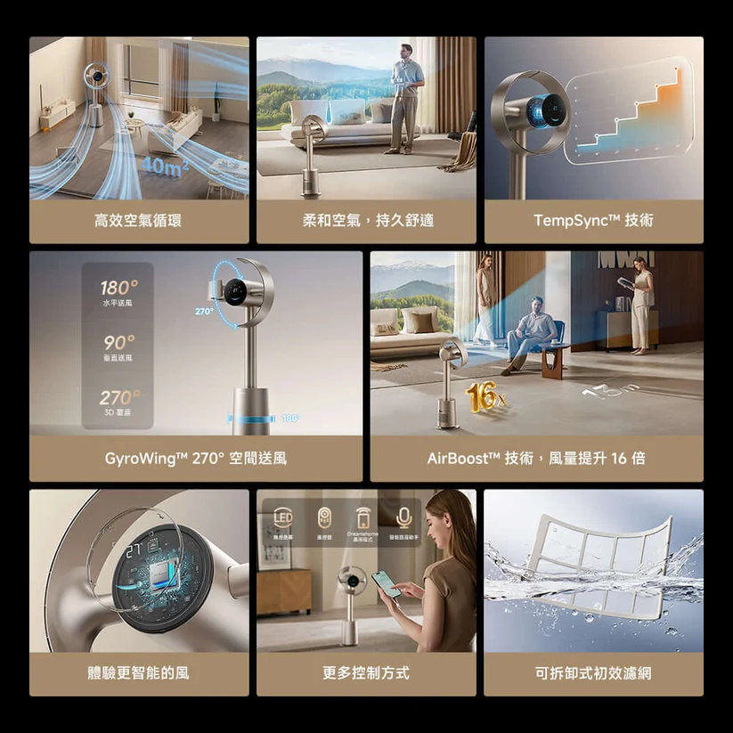 Dreame 追覓 MF10 AI智慧感溫全域淨化雙風翼無葉循環扇 國際版 澳門保養