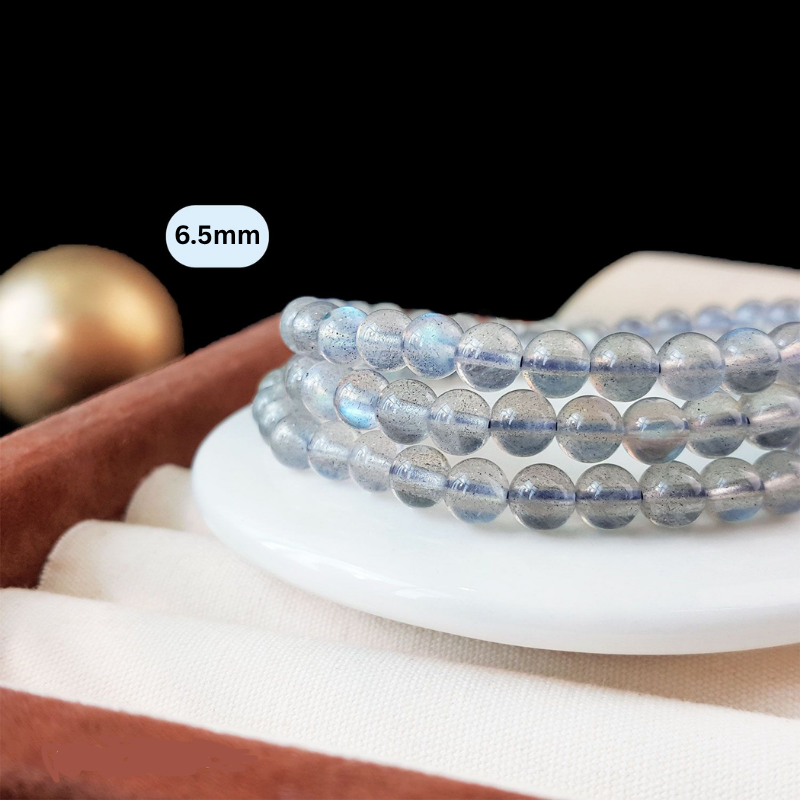 High Grade Rainbow Labradorite Long Bracelet