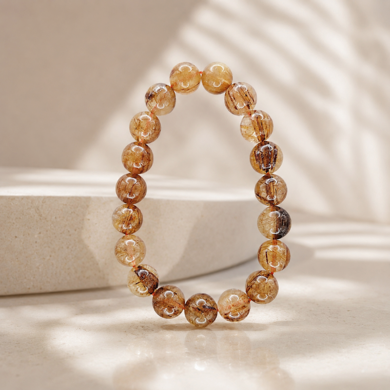 High Grade Golden Rutilated Bracelet