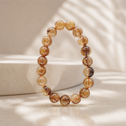 High Grade Golden Rutilated Bracelet