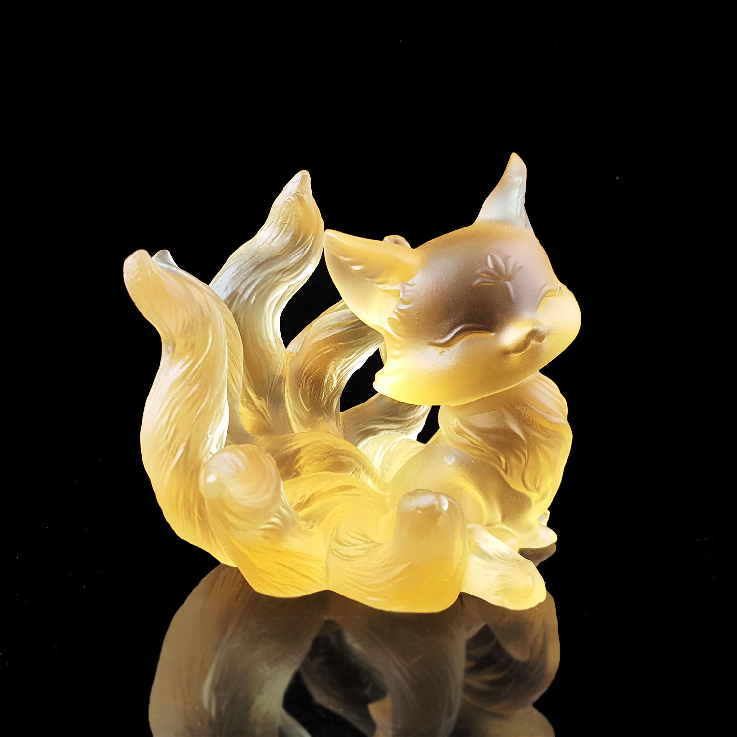 Yellow Liu Li 3D Gumiho Decoration