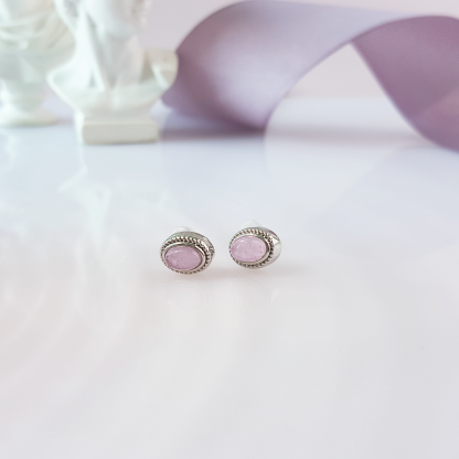 Kunzite Oval Earrings