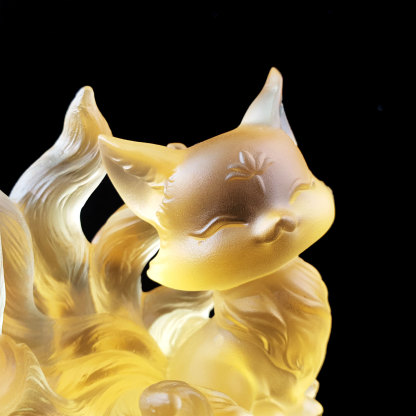 Yellow Liu Li 3D Gumiho Decoration