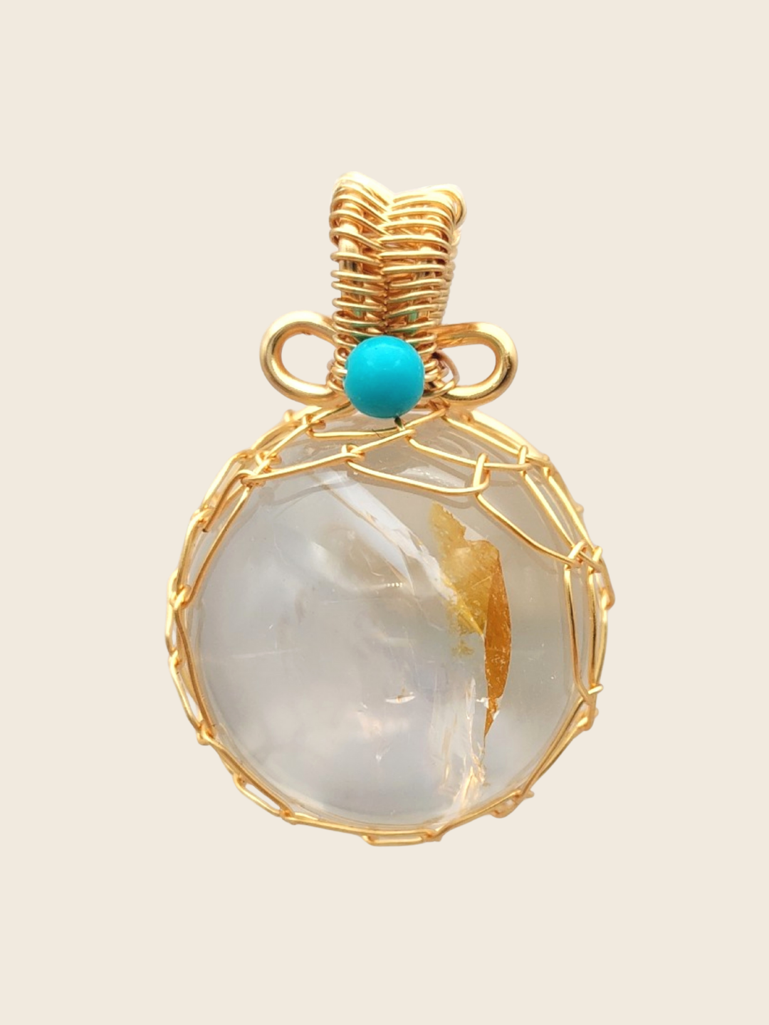 White Azeztulite Pendant
