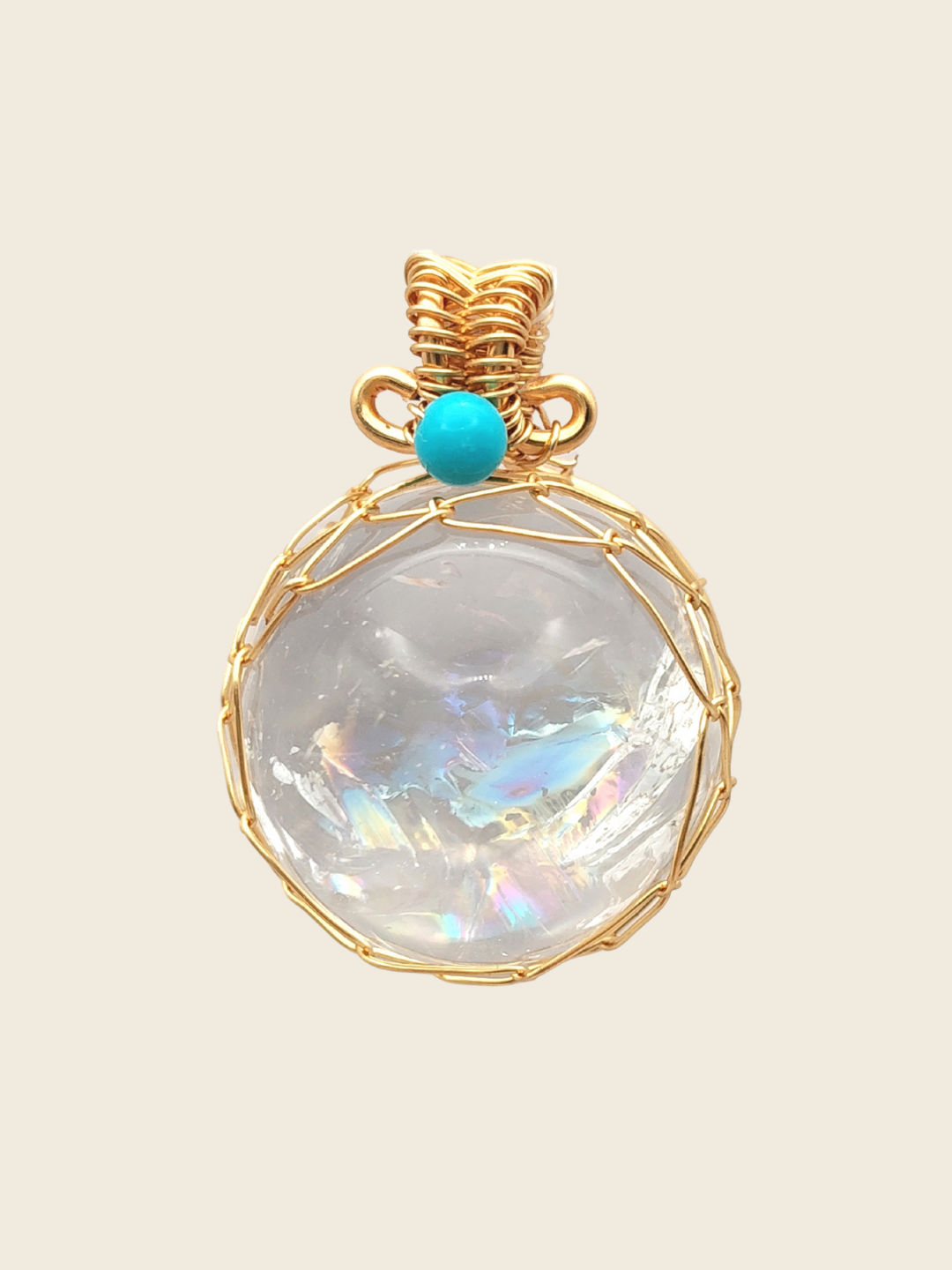 White Azeztulite Pendant