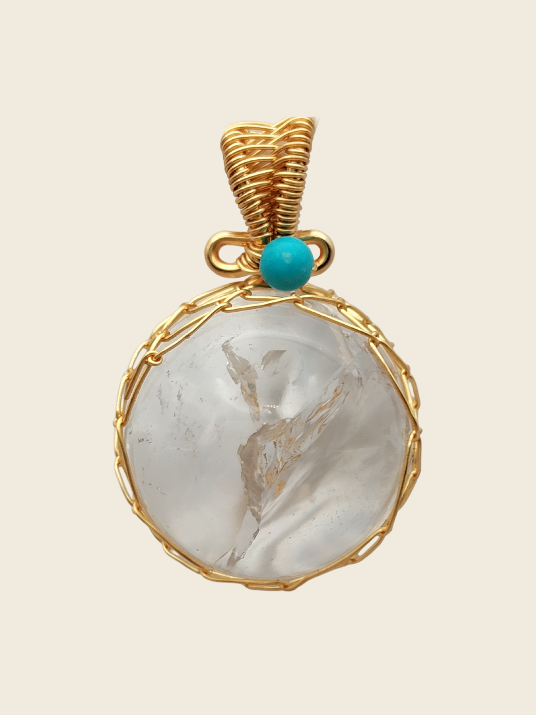 White Azeztulite Pendant