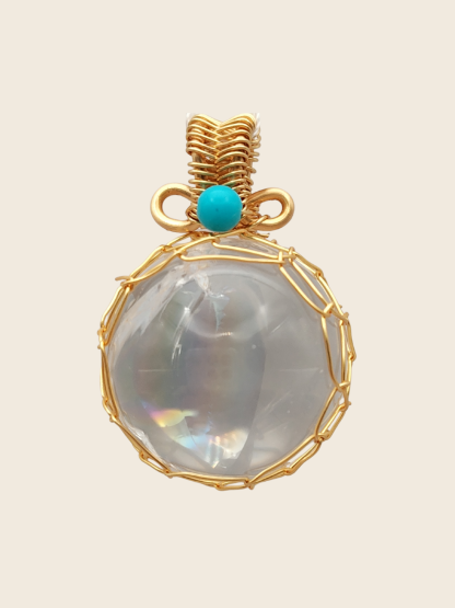 White Azeztulite Pendant