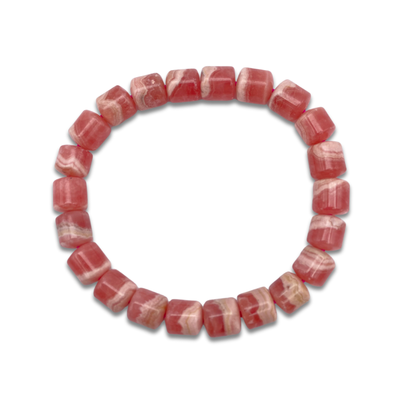 Rhodochrosite Barrel Shape Bracelet