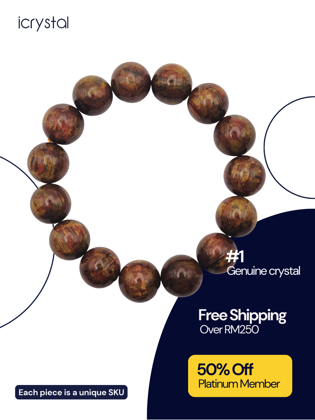 Golden Pietersite Bracelet