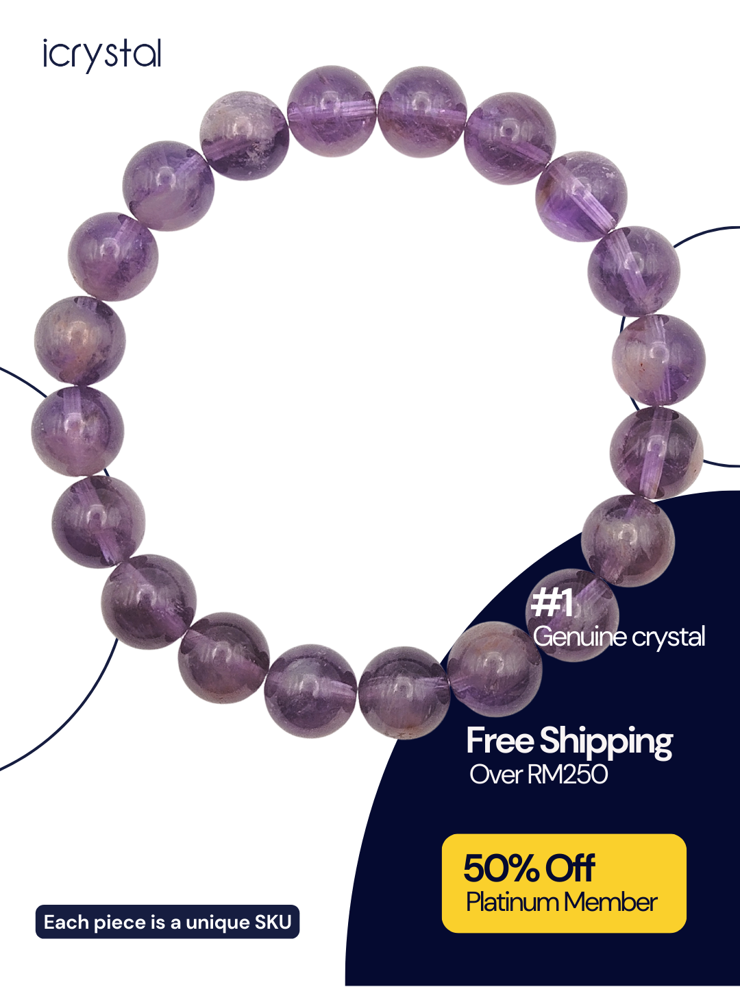 Amethyst Phantom Bracelet