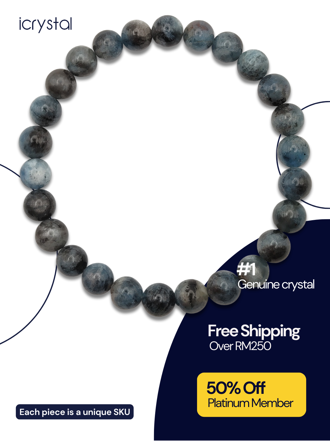 High Grade Devil Aquamarine Bracelet