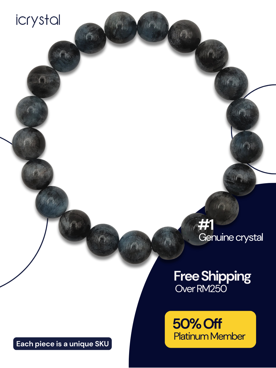 High Grade Devil Aquamarine Bracelet