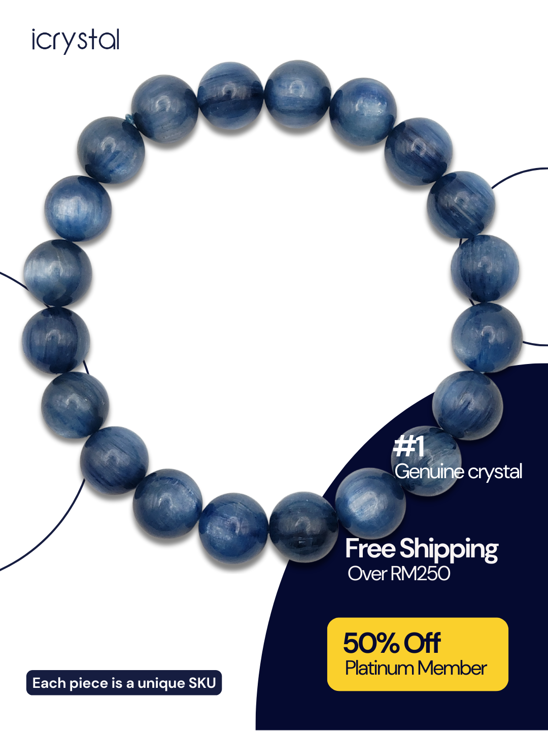 High Grade Kyanite Bracelet