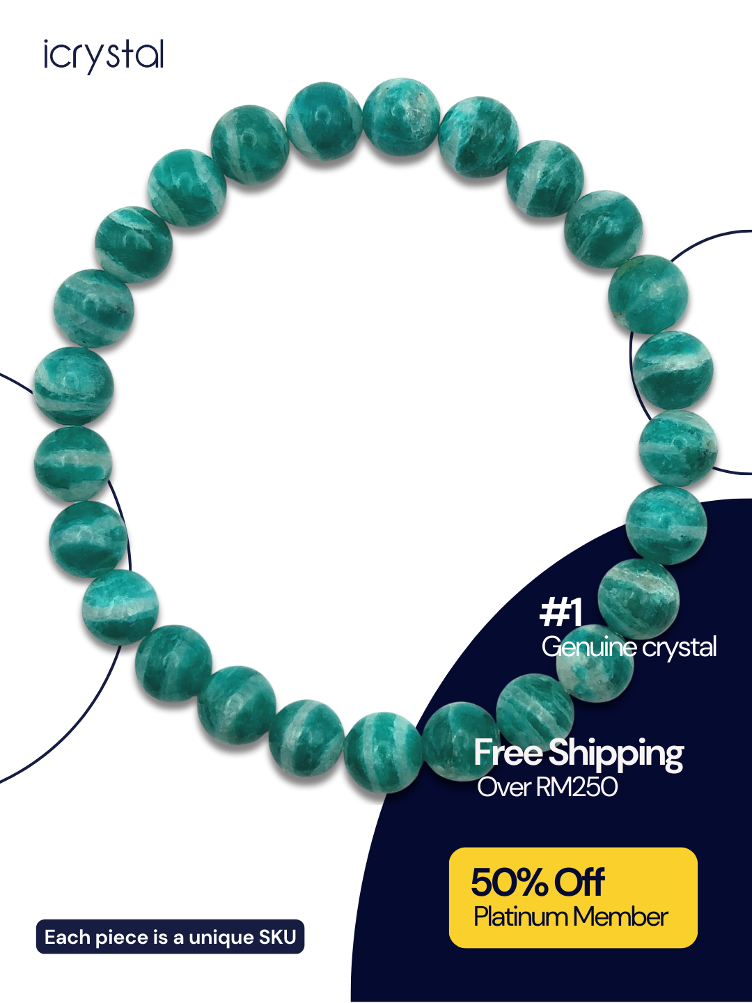 Zebra Amozonite Bracelet