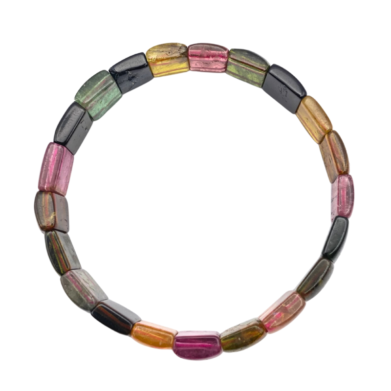 High Grade Colour Tourmaline Flat Bracelet