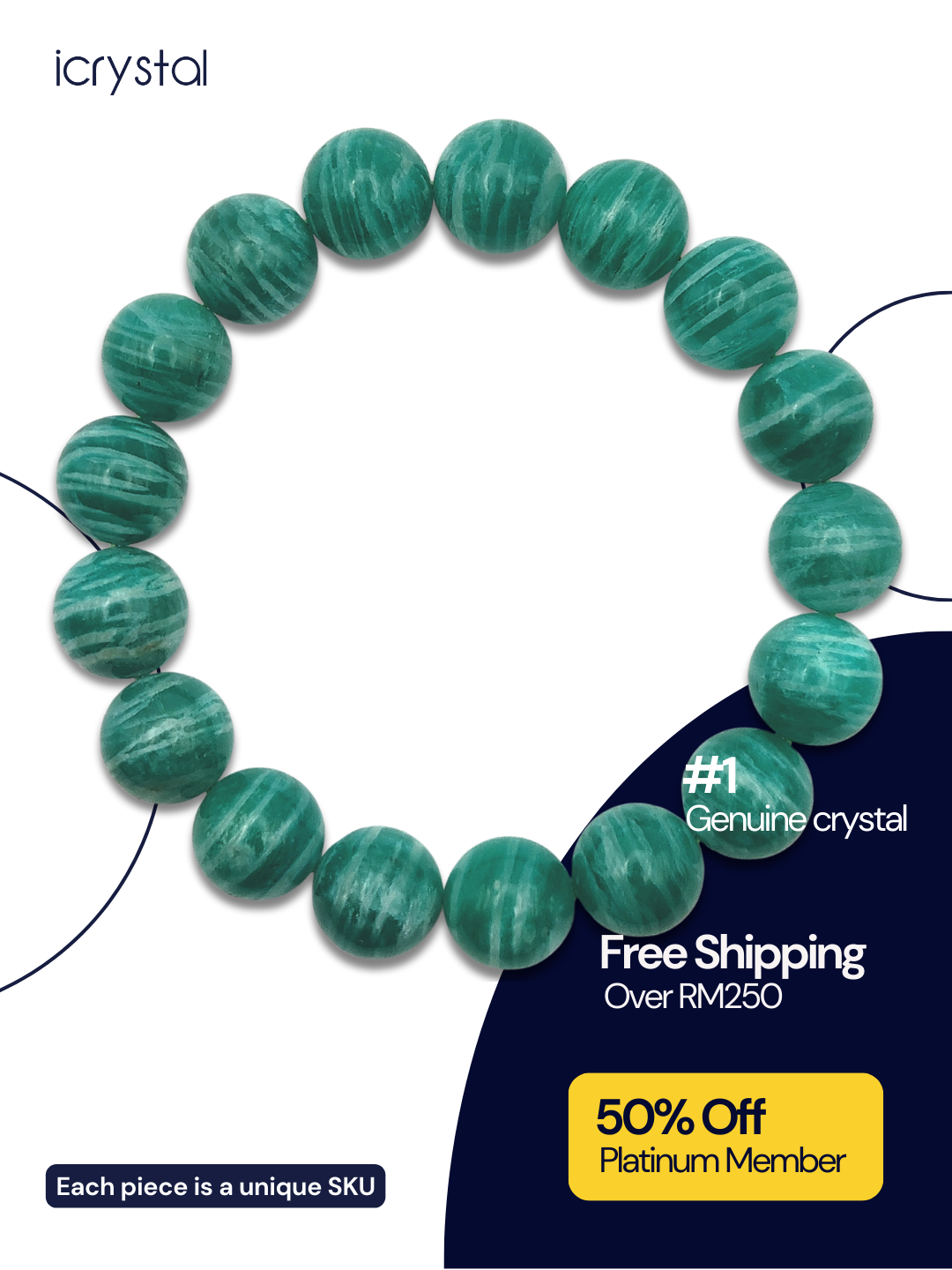 Zebra Amozonite Bracelet