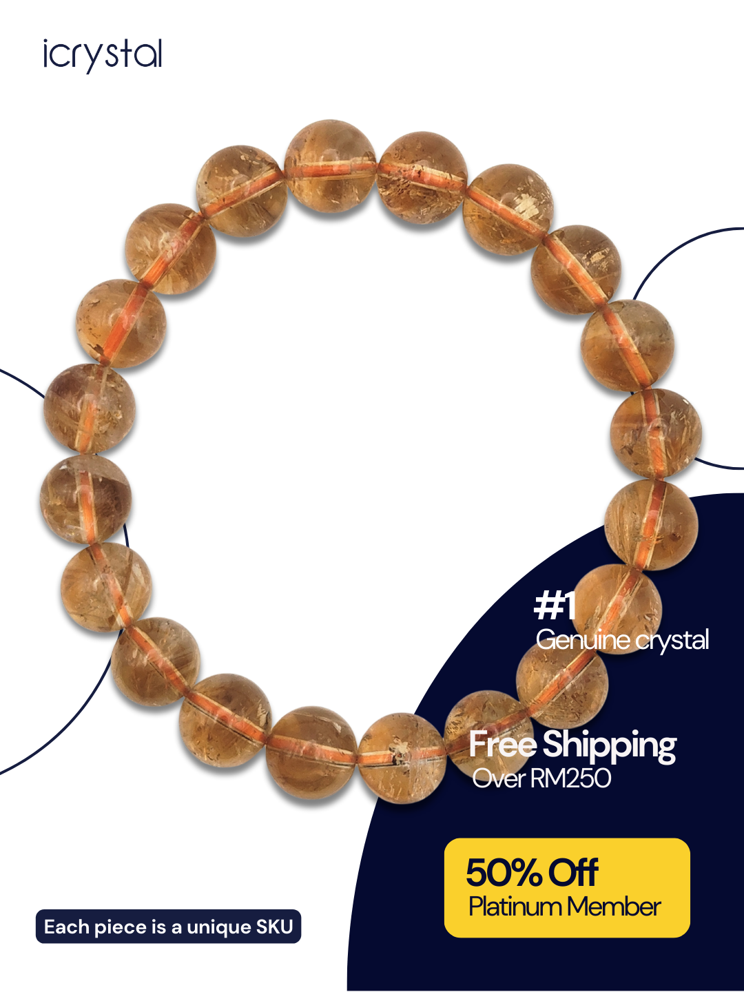 High Grade Citrine Bracelet