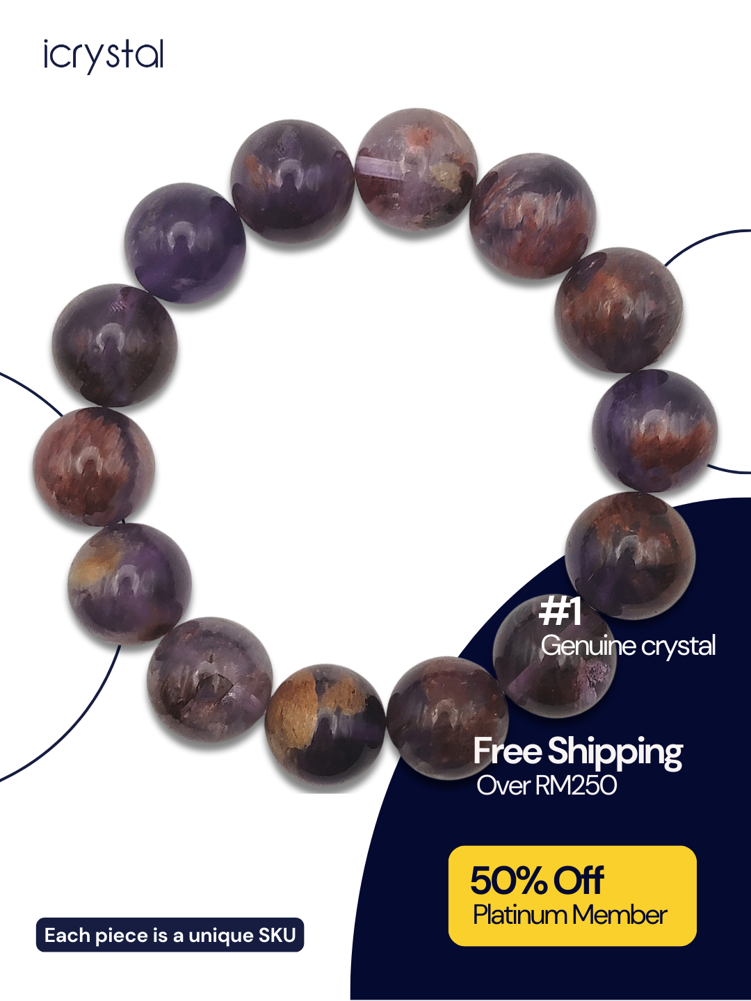 Amethyst Phantom Bracelet