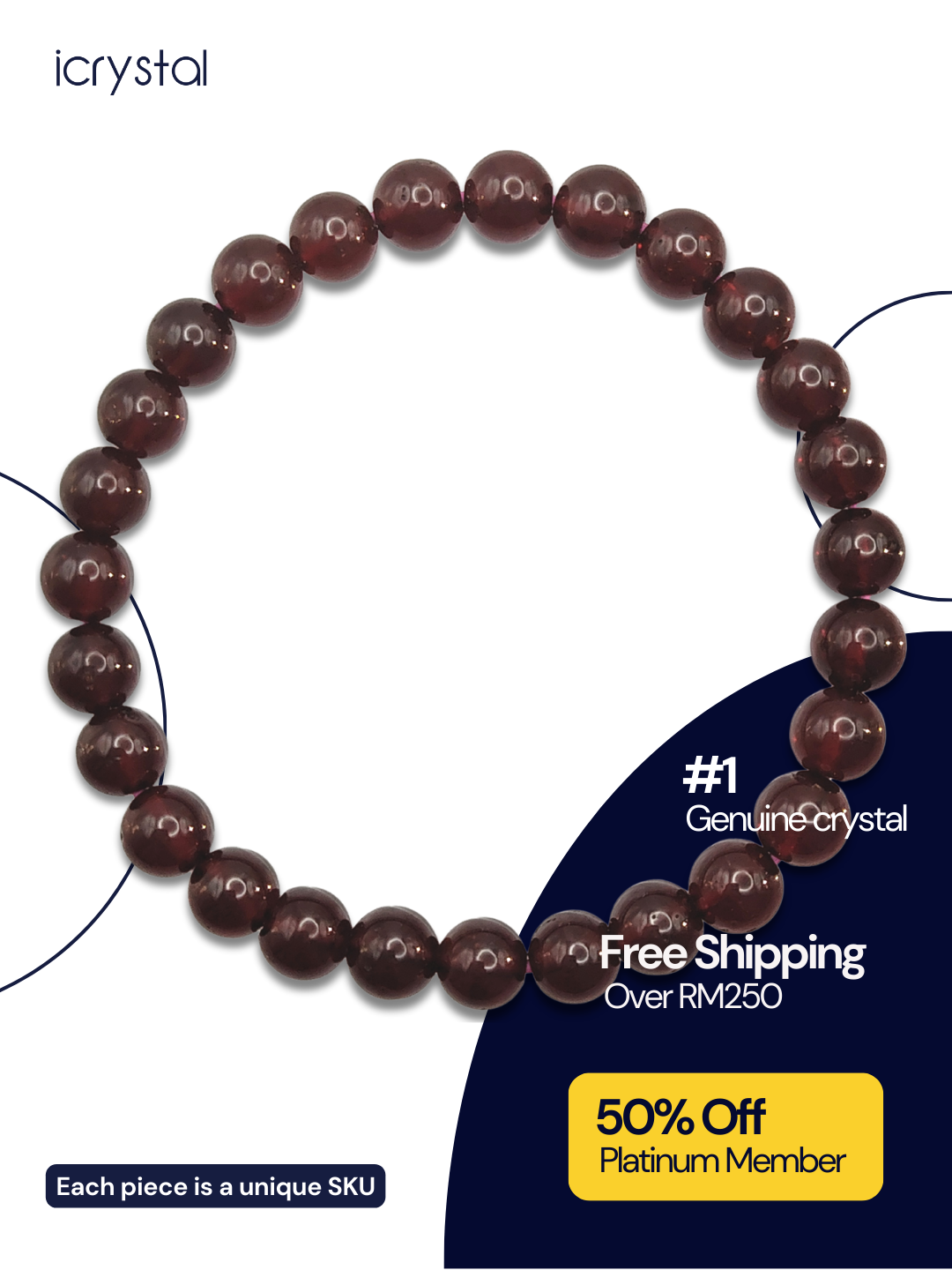 High Grade Starlight Purple Garnet Bracelet