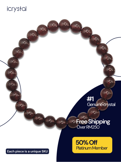 High Grade Starlight Purple Garnet Bracelet